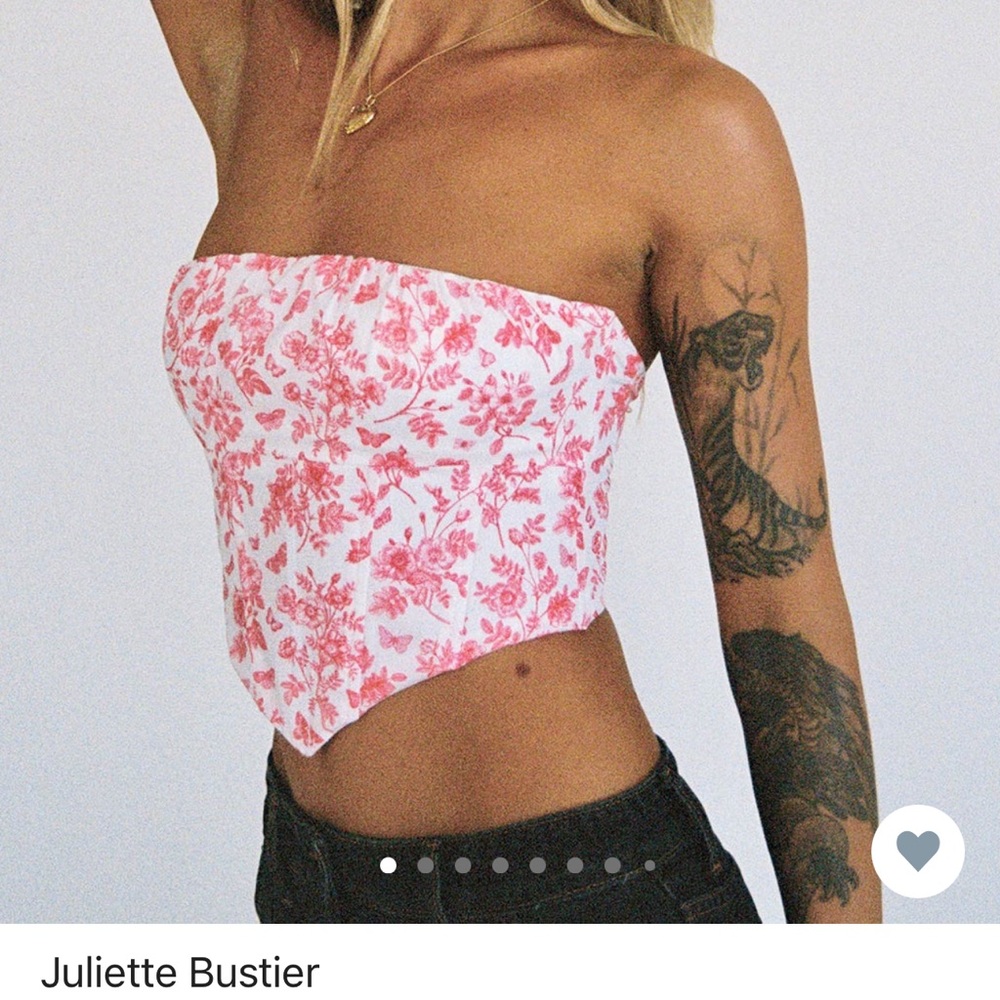 Floral corset top
